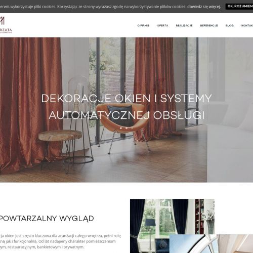 Dekoracja okien sal bankietowych w Poznaniu