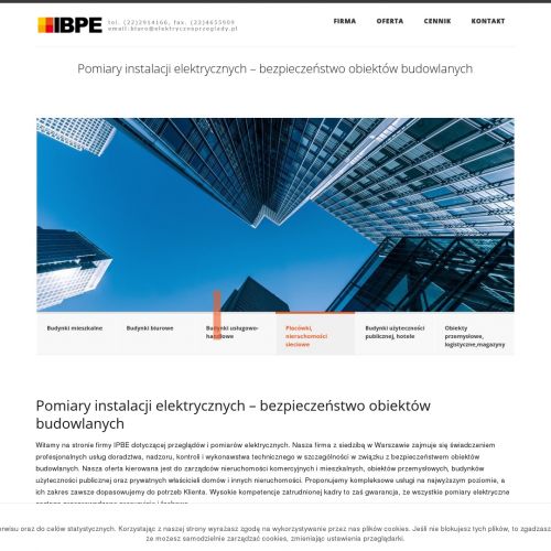 Warszawa - okresowe pomiary instalacji elektrycznej