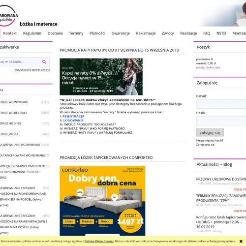 Łóżka tapicerowane comforteo - Kraków