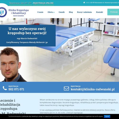 Rehabilitacja kręgosłupa warszawa mokotów w Warszawie