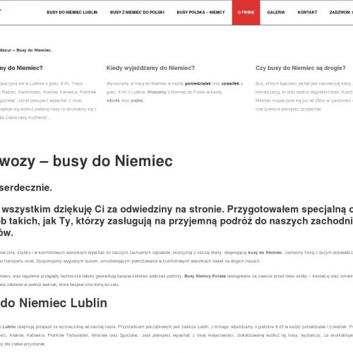 Przewozy osobowe do niemiec Kraków