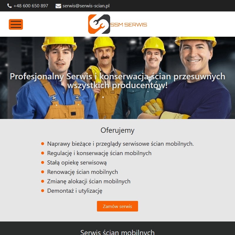 Serwis ścian składanych Kraków