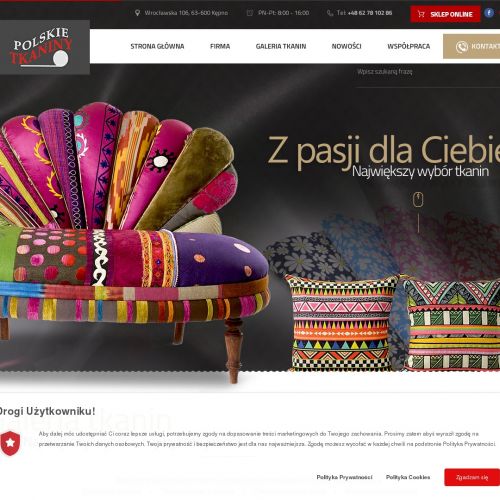 Tkaniny obiciowe wzory