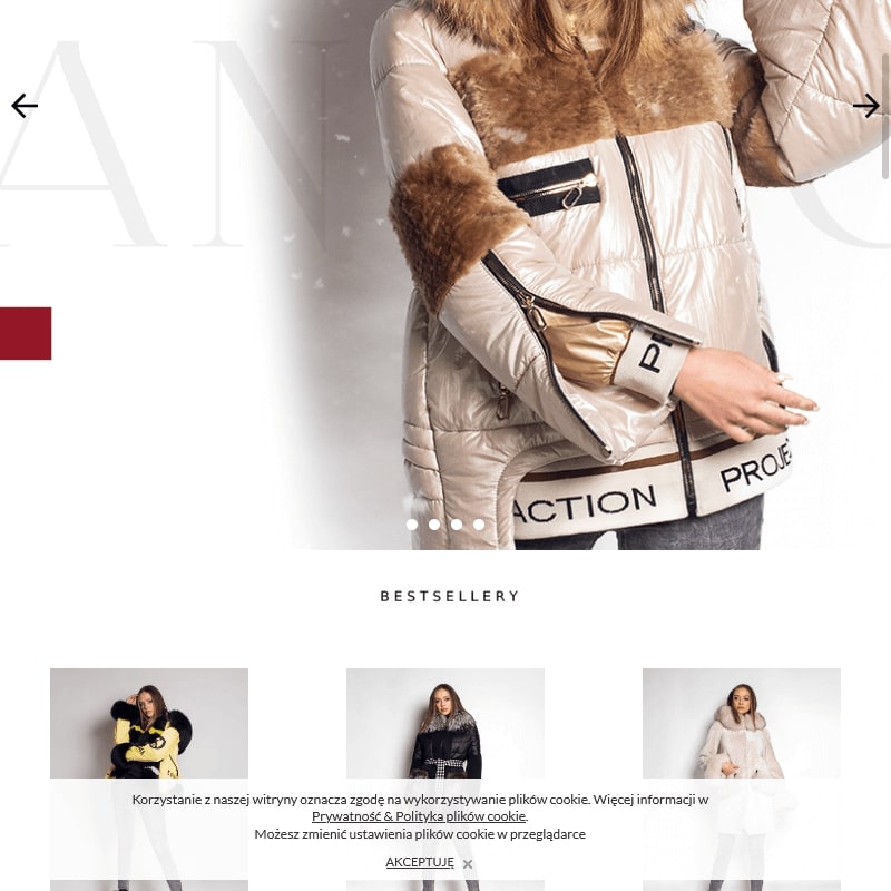 Płaszcz skórzany z lisem