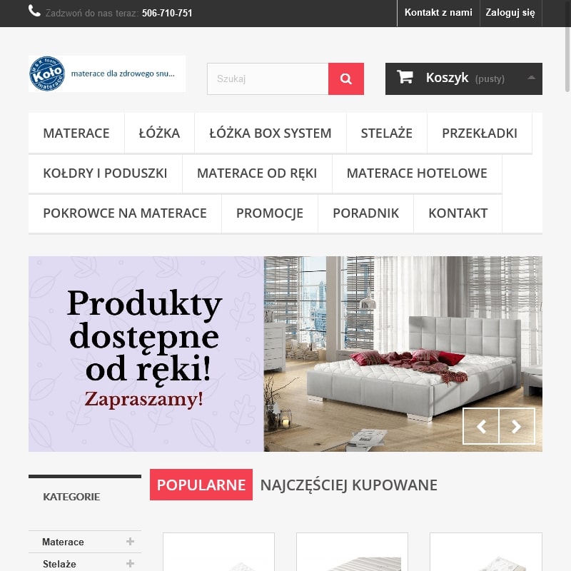 Materace lateksowe 160x200