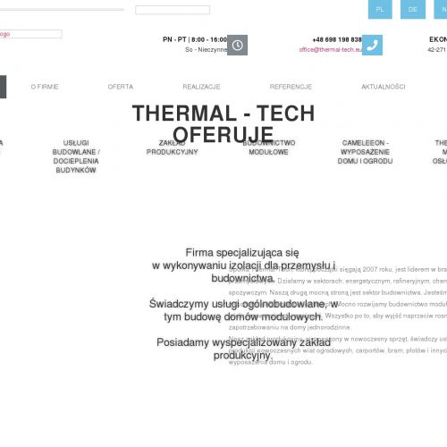 Izolacje rurociągów przemysłowych