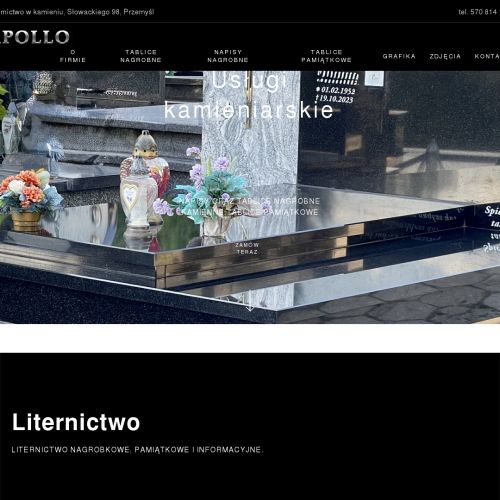 Złote litery na pomniku cena - Rzeszów