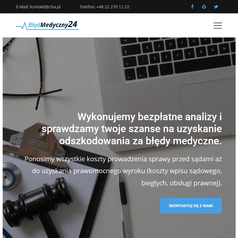 Uzyskanie odszkodowania za błąd medyczny