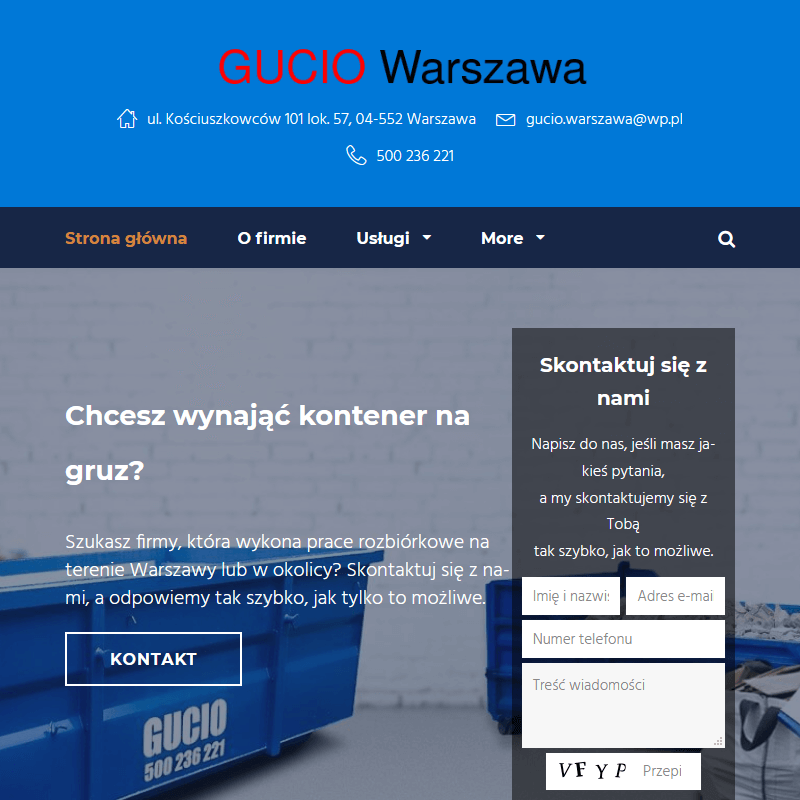Prace rozbiórkowe - Zielonka