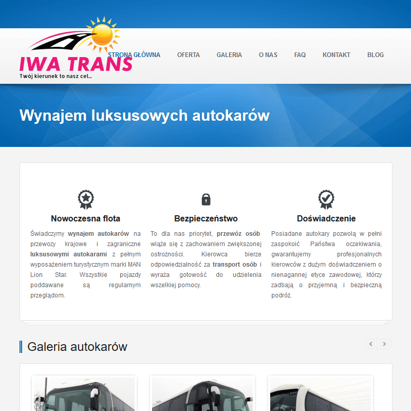 Wynajem nowoczesnych autokarów łódź