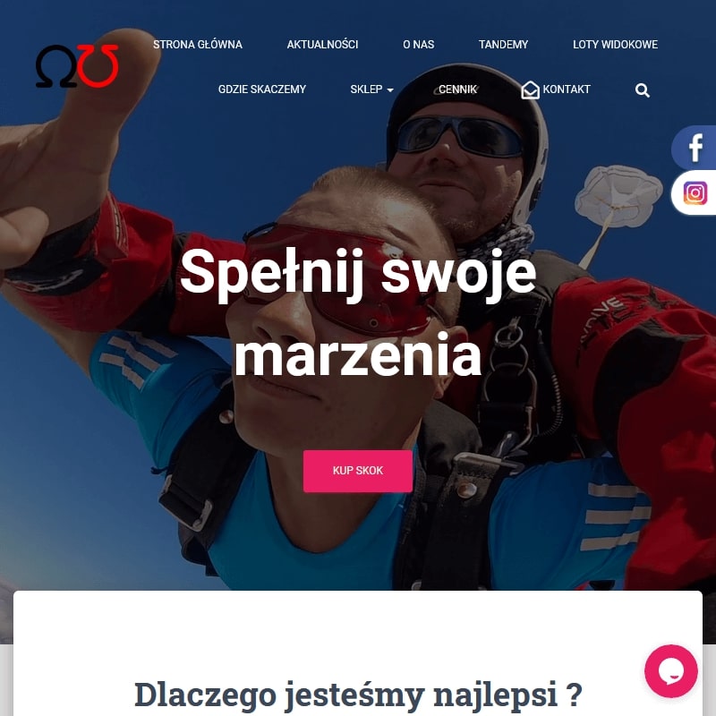 Gliwice - skok spadochronowy z filmowaniem