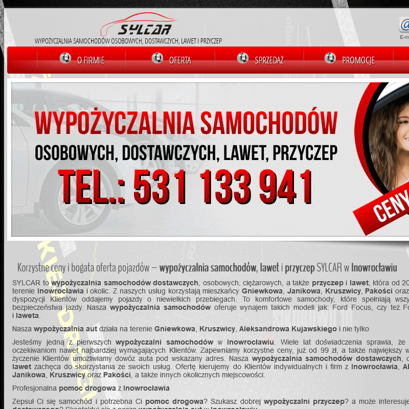 Janikowo - wynajem samochodów dostawczych